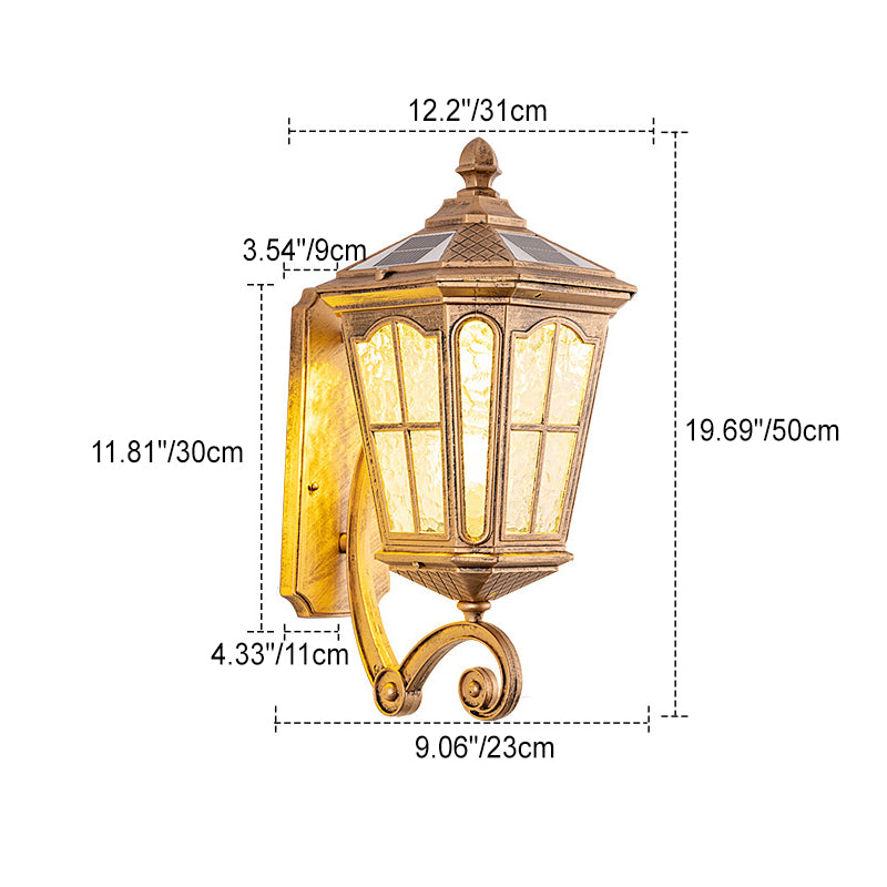 Premium European Waterproof Solar Outdoor Lantern