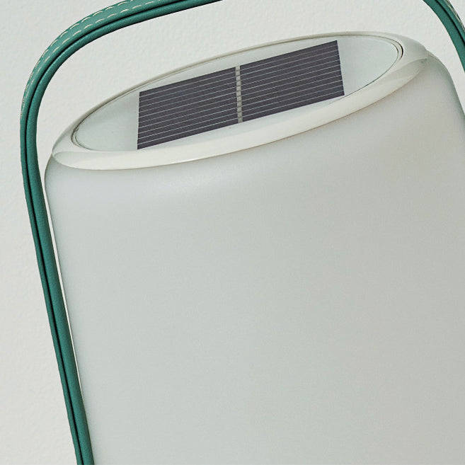 Premium Solar Waterproof Leather Cylinder Lantern
