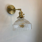 Brass Nordic Dome Glass Wall Sconce