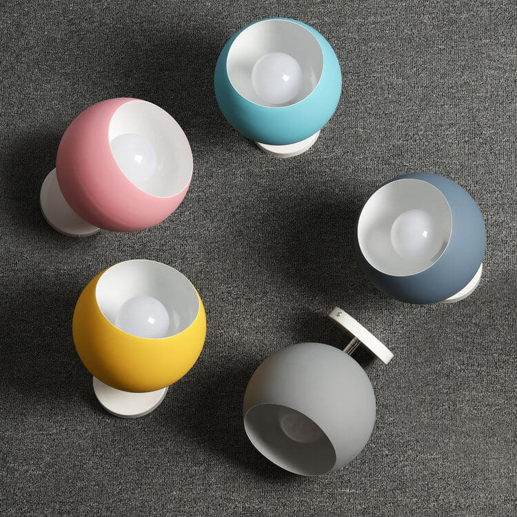 Nordic Macaron 1-Light Semi-Flush Mount Ceiling Light