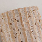 Travertine Semicircle LED Sconce