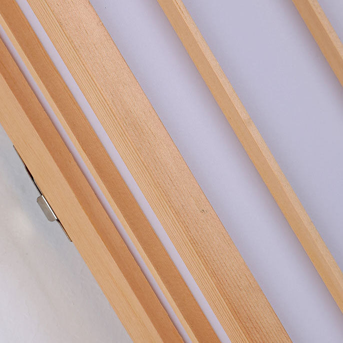 Solid Wood Rectangle LED Wall Sconce