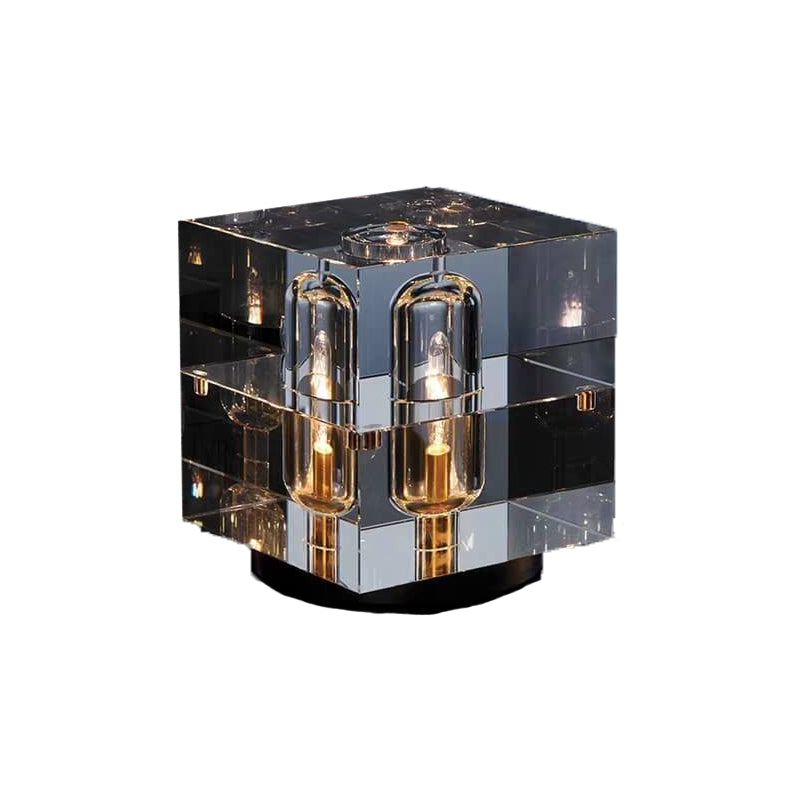 Contemporary Crystal Geometric 1-Light Table Lamp
