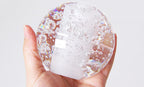 Luxury LED Chandelier with Crystal Orb Shade for Modern Staircases