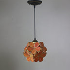 Premium Vintage Stained Glass Petal Pendant Light