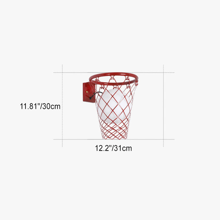 Art Deco Kids Basketball Hoop Wall Sconce