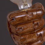 Retro Industrial Resin Hand Fist Wall Sconce Lamp