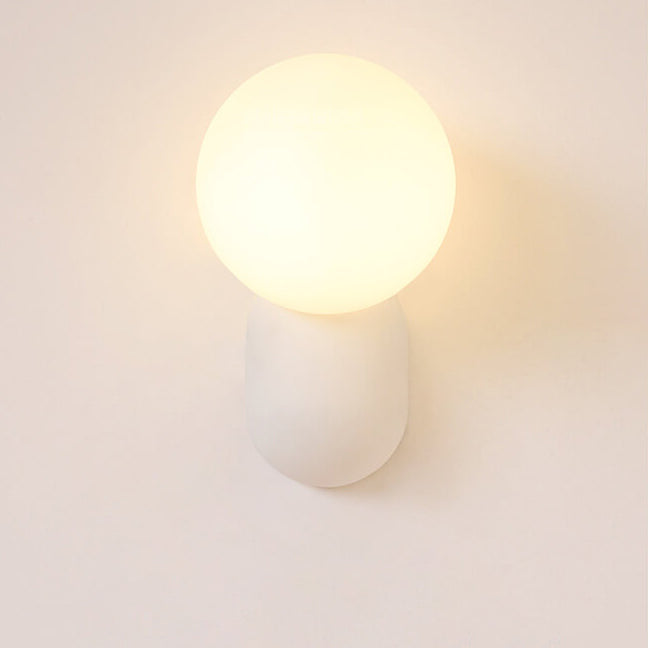Macaron Resin Glass Ball Wall Sconce