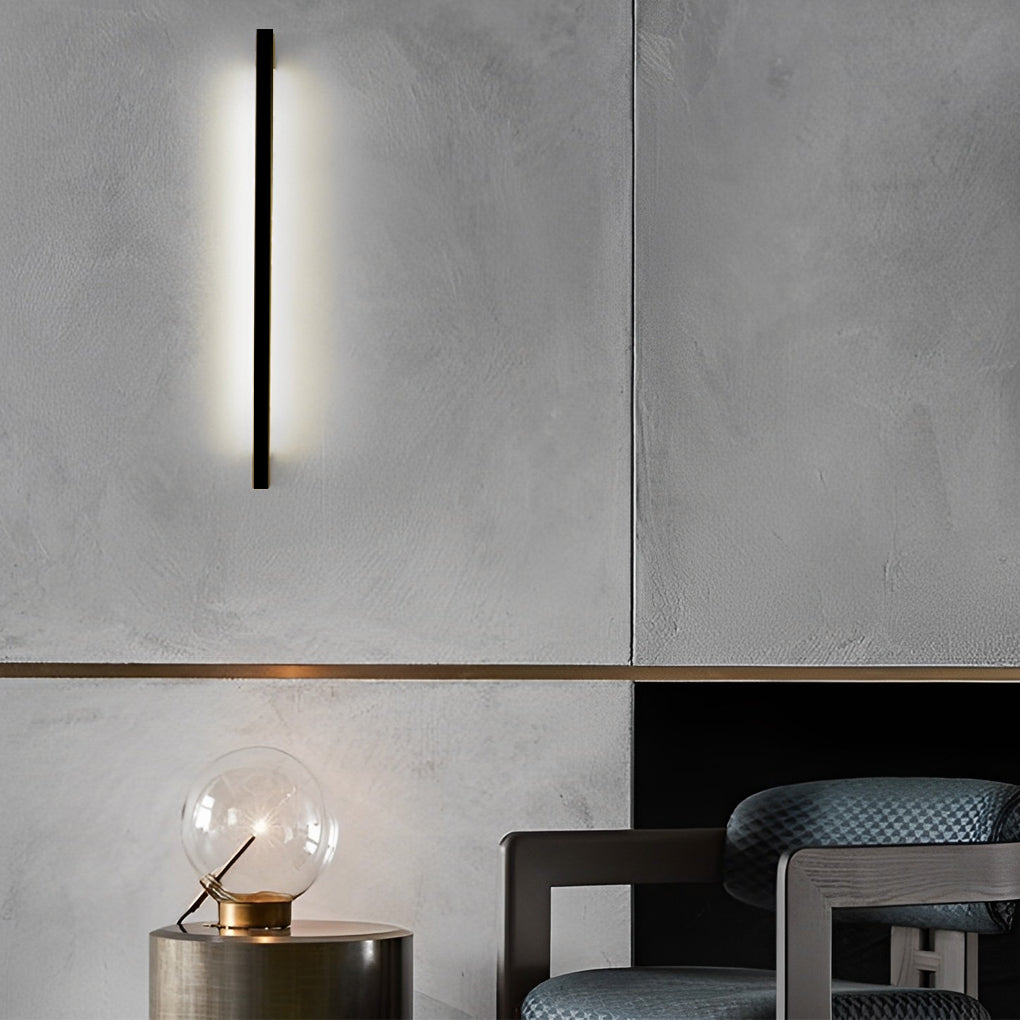 Modern Black LED Wall Lamp with Three-Step Dimming
