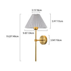 Modern Pleated Fabric Wall Sconce