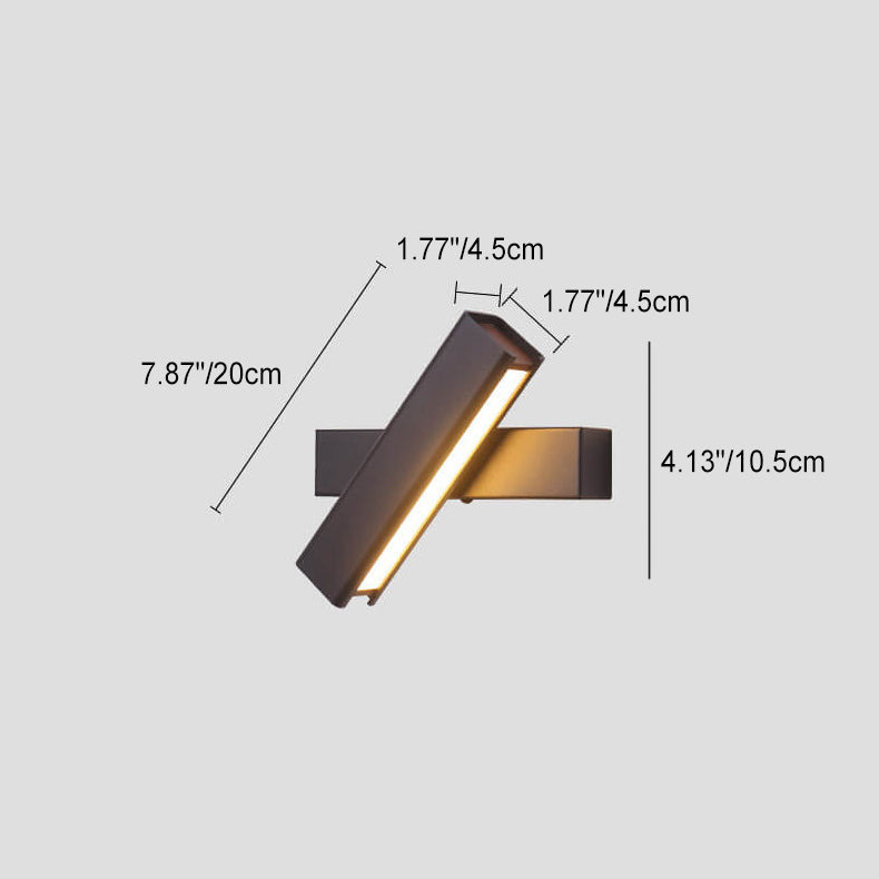 Rotatable LED Aluminum & Wood Sconce