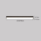 Premium Modern Minimalist LED Flush Mount Ceiling Light - Long Rectangle Aluminum Design for Outdoor Patios