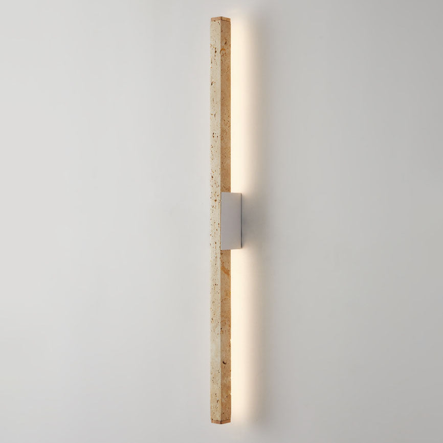 Yellow Travertine LED Wall Sconce