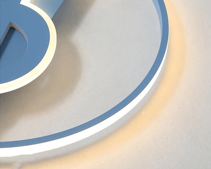 Nordic LED Ceiling Light with Music Notes Design