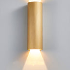 Contemporary Aluminum Cylindrical LED Wall Sconce