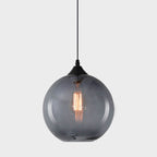 Premium Nordic Minimalist Round Glass Pendant Light - 1-Light