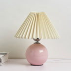 Minimalist Ceramic Pleated Table Lamp