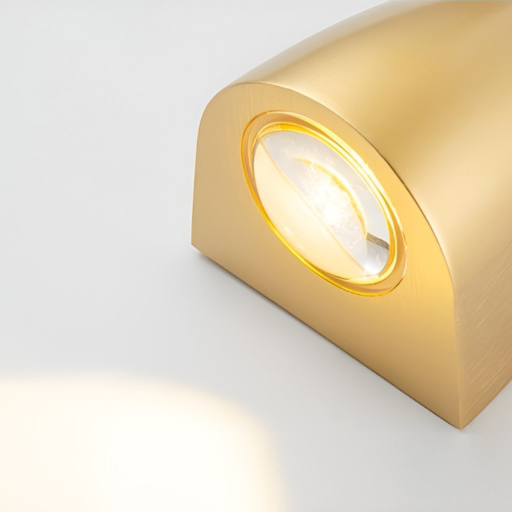 Modern Electroplated Metal LED Up and Down Wall Sconce