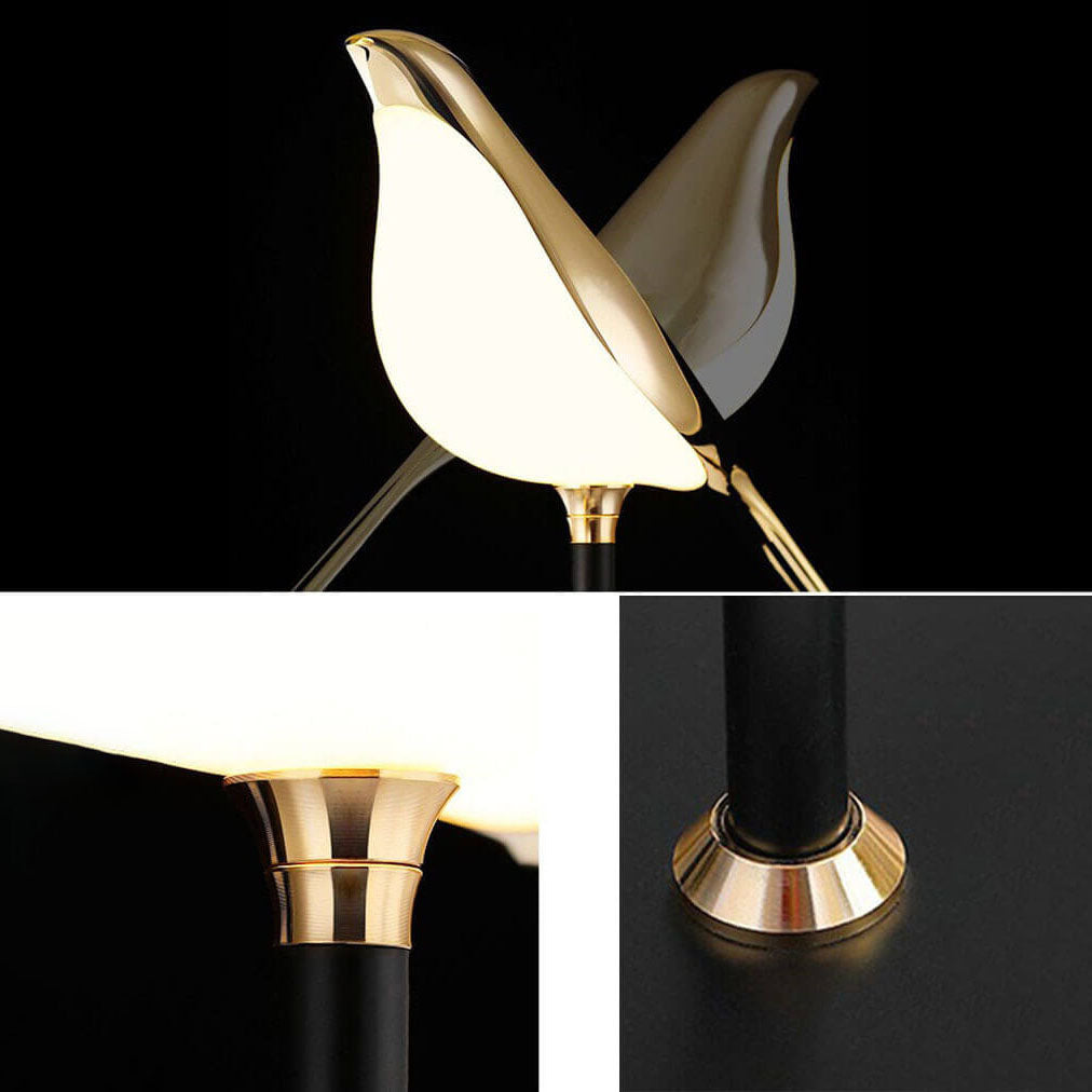 Nordic Minimalist LED Table Lamp - Magpie Bird Design