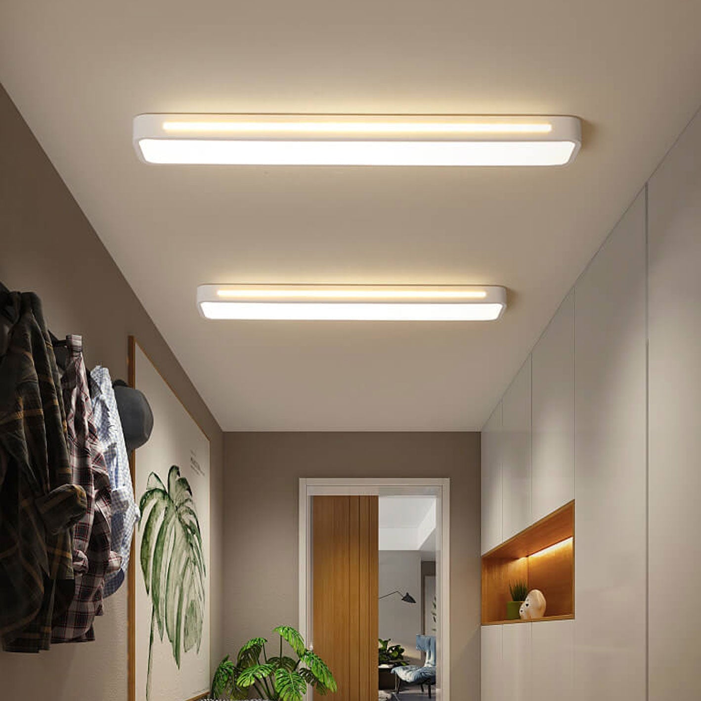 Premium Nordic Minimalist Long LED Ceiling Light