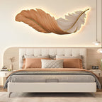 Modern LED Feather Wall Lamp - Art Deco Design