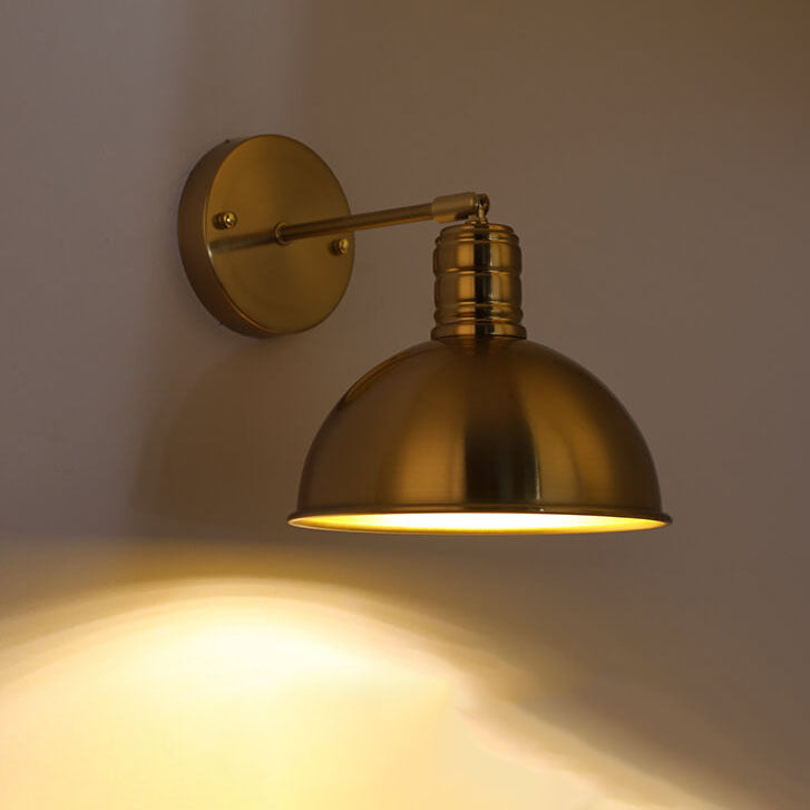 Brass Cone Iron Wall Sconce