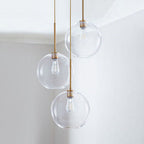 Nordic Gradient Glass Globe Pendant Light - 1-Light