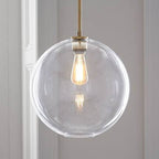 Nordic Gradient Glass Globe Pendant Light - 1-Light