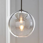 Nordic Gradient Glass Globe Pendant Light - 1-Light