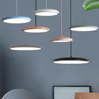 Nordic Metal LED Pendant Light - Macaron Flying Saucer Design