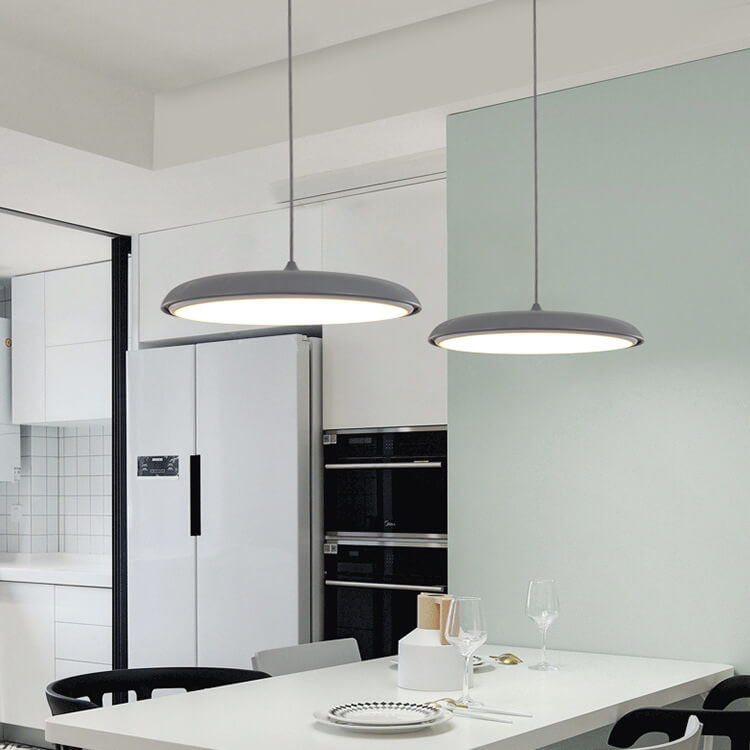 Nordic Metal LED Pendant Light - Macaron Flying Saucer Design
