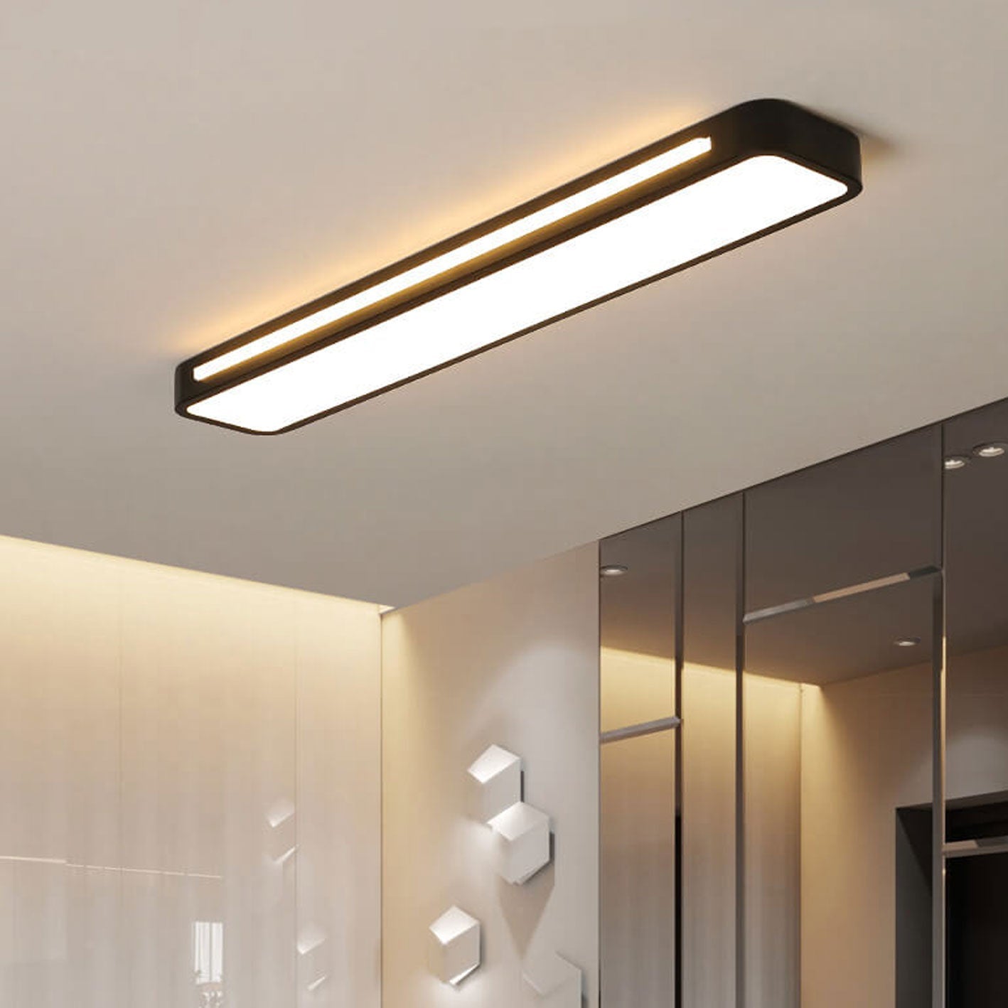 Premium Nordic Minimalist Long LED Ceiling Light