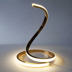 Contemporary Snake-Shaped LED Touch Dimming Table Lamp