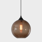 Premium Nordic Minimalist Round Glass Pendant Light - 1-Light