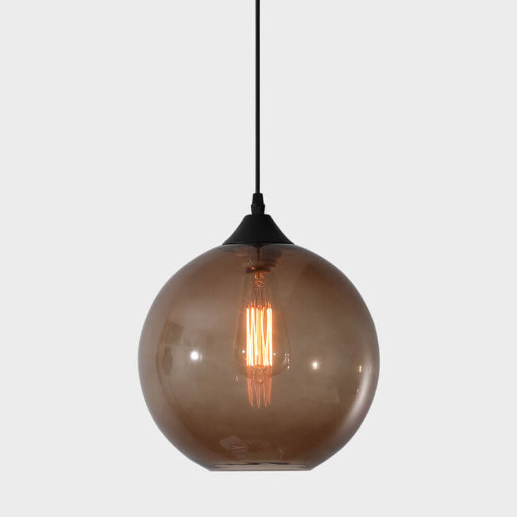 Premium Nordic Minimalist Round Glass Pendant Light - 1-Light