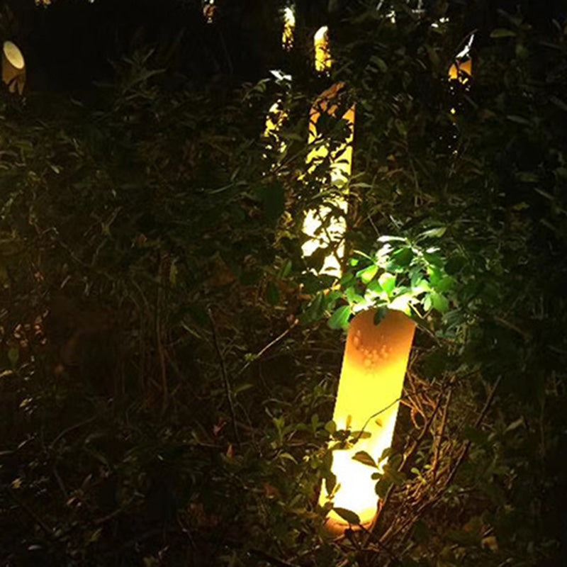 Modern Waterproof Solar Bamboo LED Garden Light
