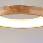 Log Circle LED Island Chandelier