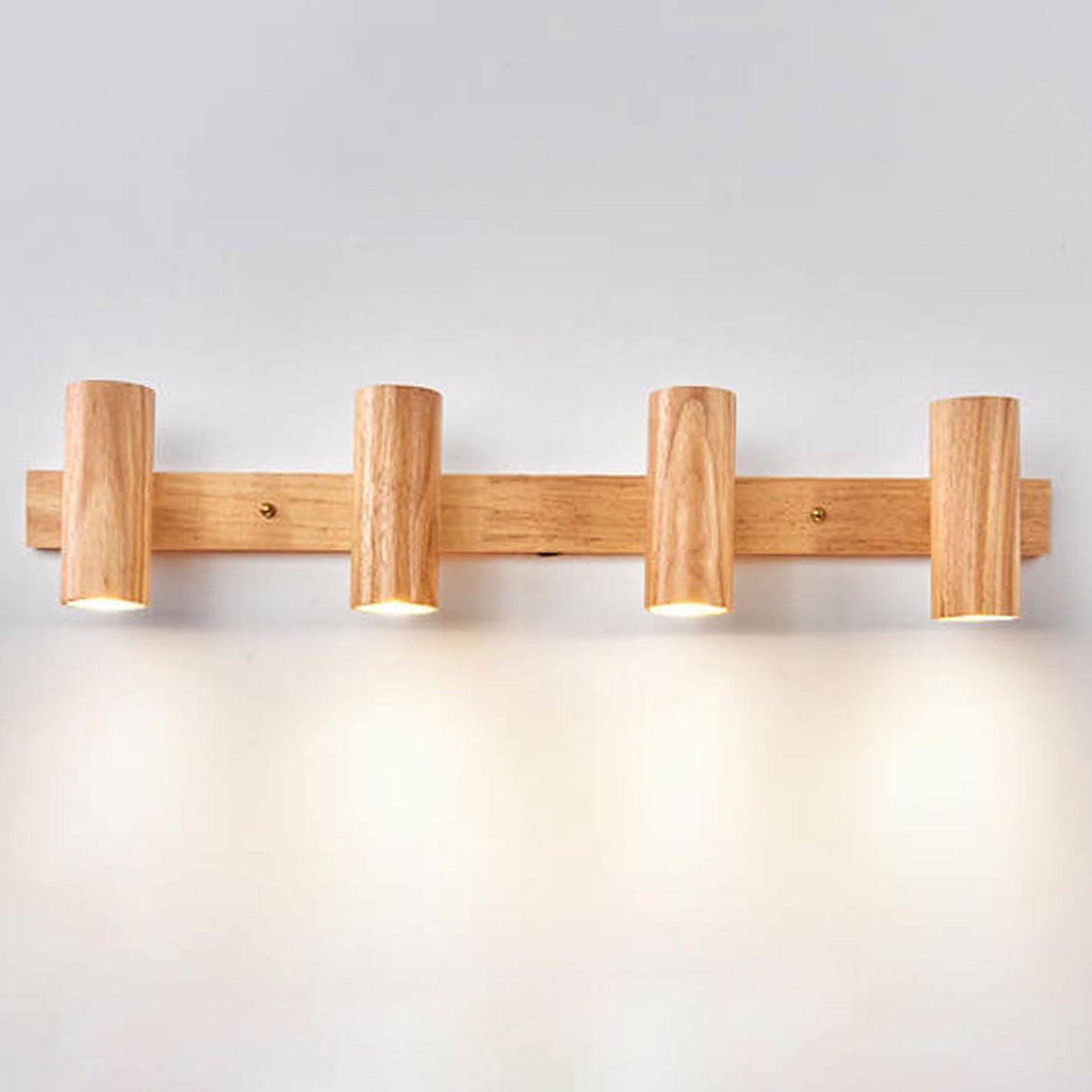Minimalist Wood Wall Sconce