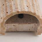 Travertine Semicircle LED Sconce
