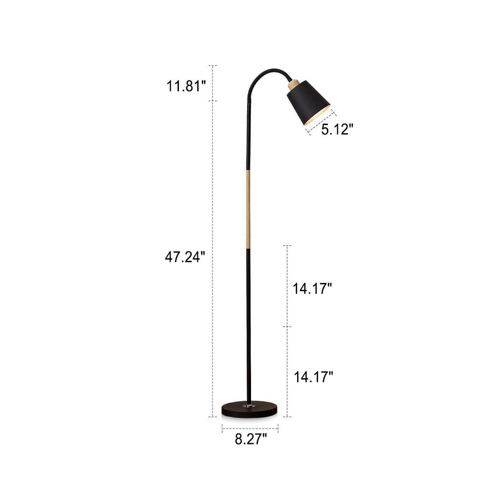 Premium Minimalist Iron Floor Lamp - 1 Light