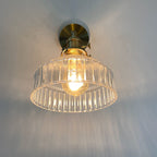 Brass Nordic Dome Glass Wall Sconce