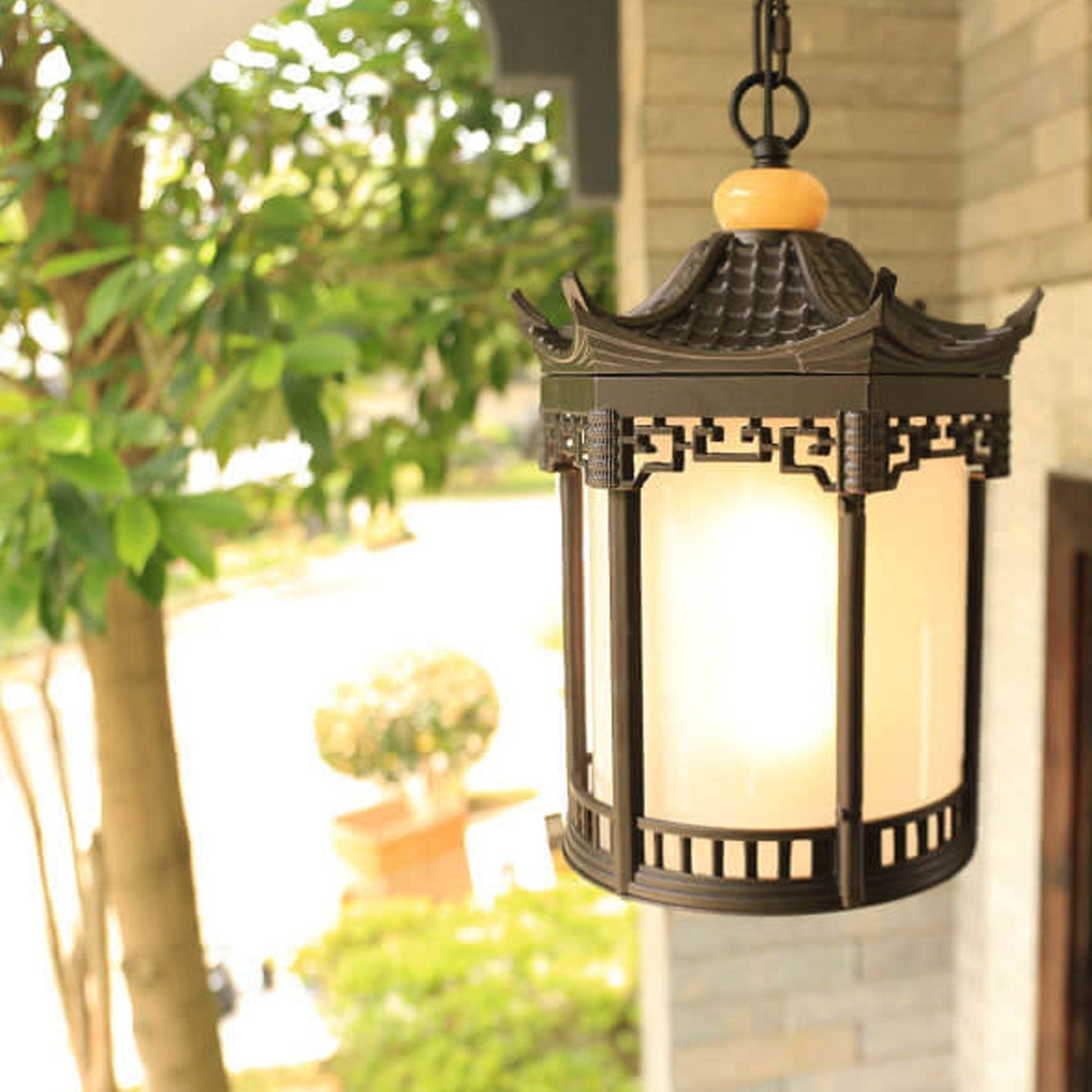 Waterproof Hexagonal Retro Chinese Lantern
