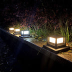 Premium Solar Square Pillar Head Light