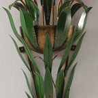 Contemporary Minimalist Glass Flower Wall Sconce