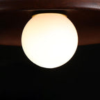 Minimalist Round Solid Wood Wall Sconce