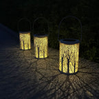 Art Deco Solar Cylinder Lantern