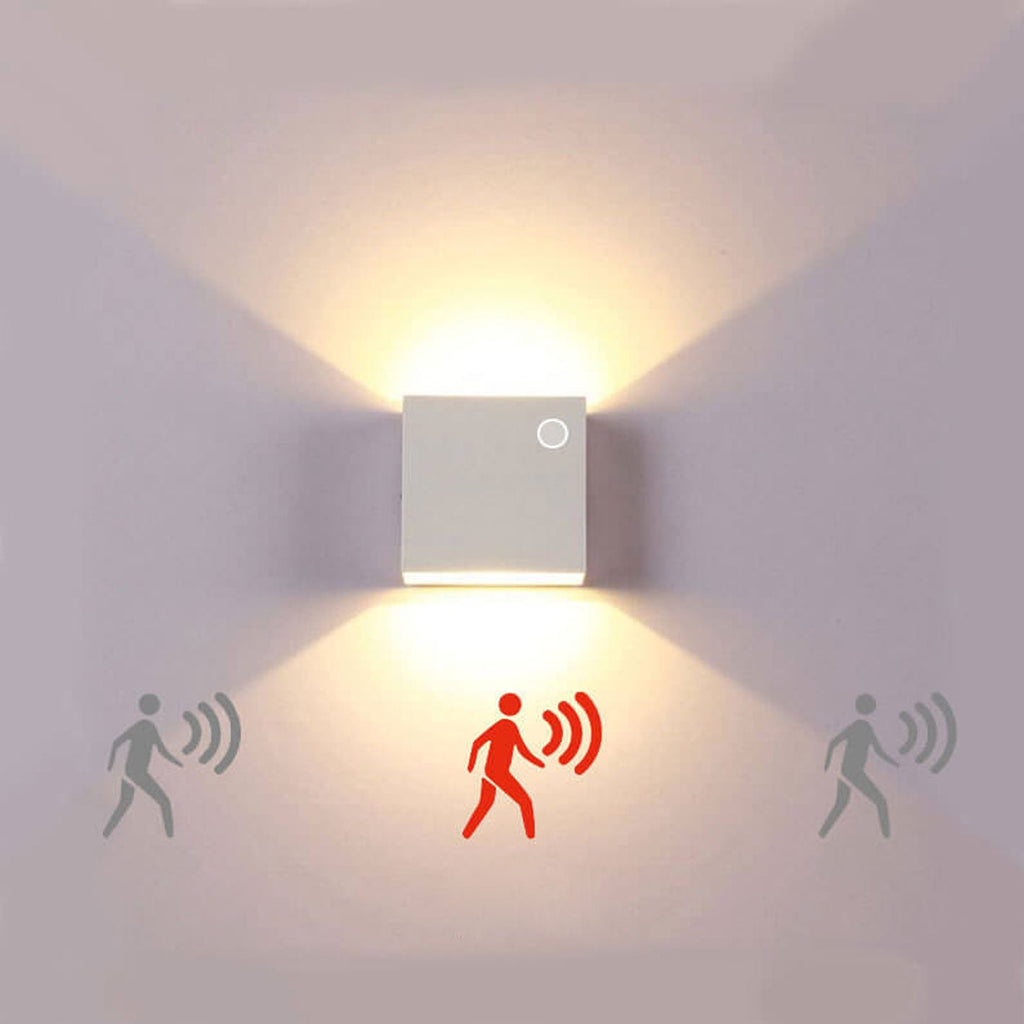 Square LED Motion Sensor Wall Sconce