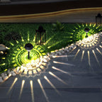 Premium Solar Waterproof LED Outdoor Garden Light - Circular Divergent Shadow Design