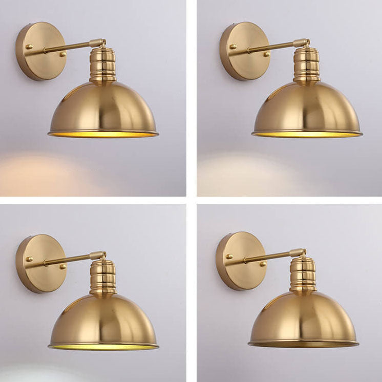 Brass Cone Iron Wall Sconce
