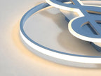Nordic LED Ceiling Light with Music Notes Design
